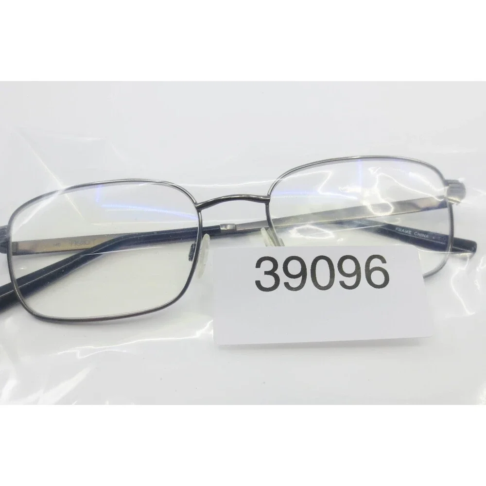 Flexon Collins 600 033 Eyeglasses Dark Gunmetal Titanium Rectangle Frames